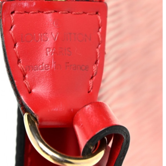 PRICE DROP! ❤️ Authentic Louis Vuitton Red Epi Leather Pochette Clutch - Picture 7 of 15